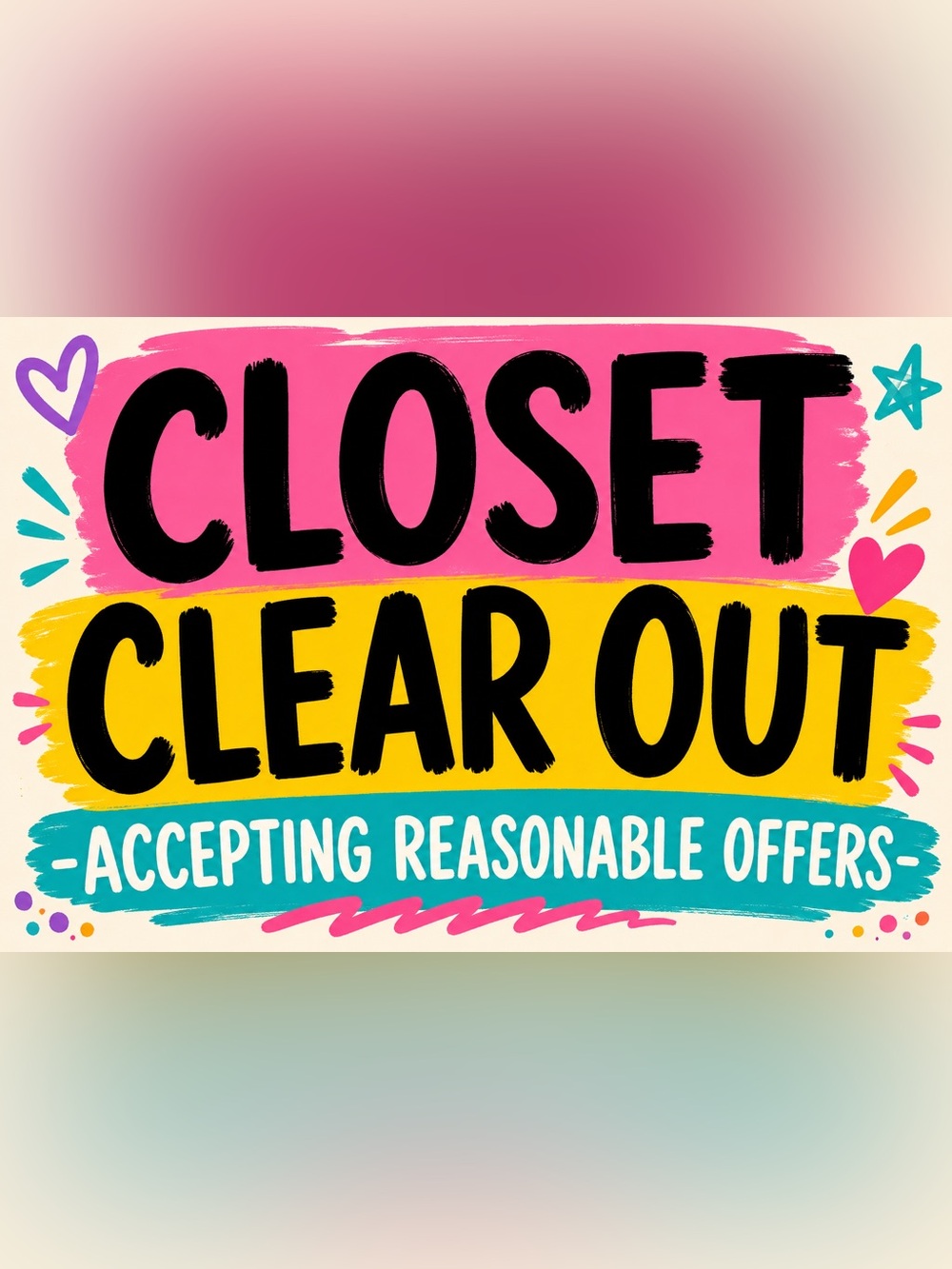 Closet Clear Out